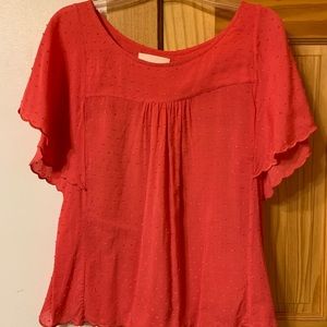 Anthropologie Tops - Anthropologie Maeve flutter sleeve top Anthropologie Tops - Anthropologie Maeve flutter sleeve top